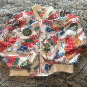 VINTAGE Tail Women's USA Made Super Light Polyester Zip Front Tennis Jacket L